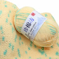 6pcs lana crochet Fancy yarn for knitting Pad Dyed Cotton Blended Mix Colorful Suggest Needle 3mm garen