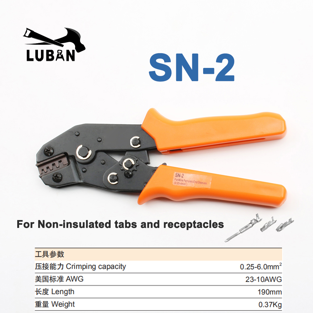 LUBAN SN MINI EUROP STYLE crimping tool crimping plier 0.5-6mm2 multi tool tools hands for RV SV terminal connector