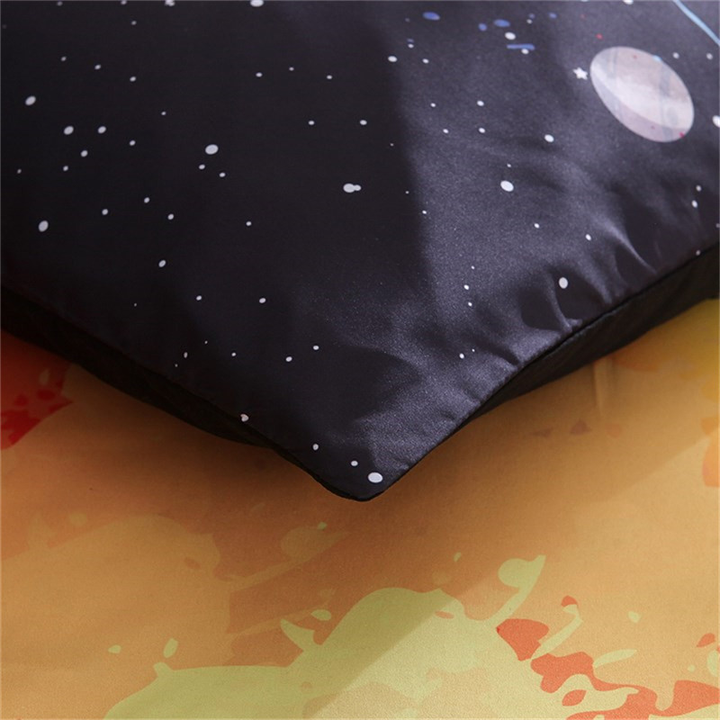 LOVINSUNSHINE Universe Outer Space colorful Galaxy Bedding Set New Design 2pcs/3pcs Duvet Cover with Pillowcase King Queen Size