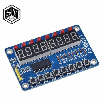 1PCS Great IT TM1638 Module Key Display For AVR Arduino New 8-Bit Digital LED Tube 8-Bit