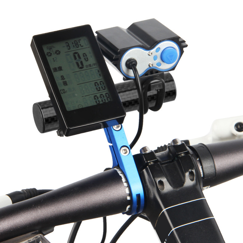 12cm Bicycle Computer Phone Mount Bracket Stand Carbon Fiber Bike Handlebar Extender Extension Light Holder Bicycle Accessories