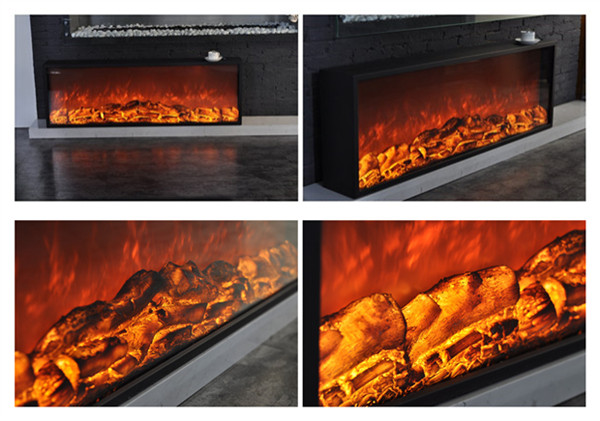 1200x200x400mm electric fireplace no heat