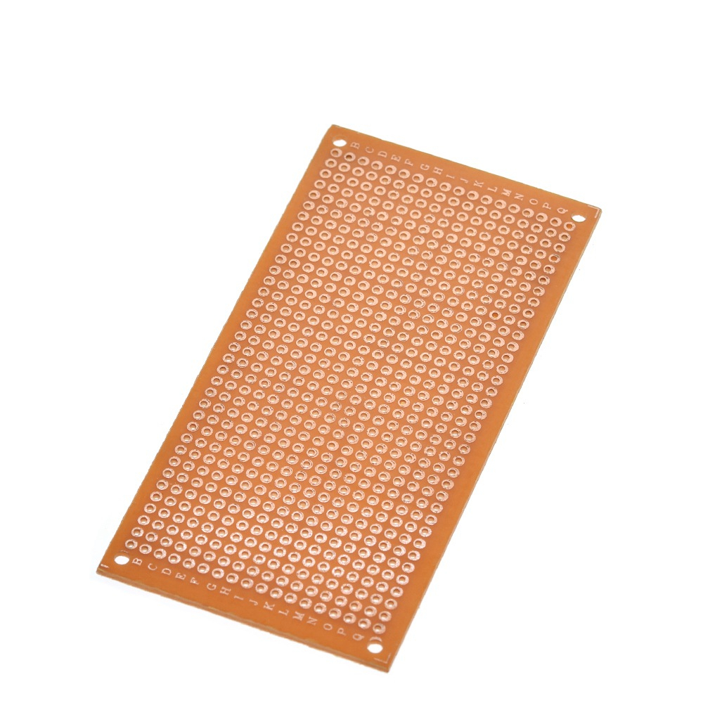 Single Side Wholesale universal 5x10cm Solderless PCB Test Breadboard Copper Prototype Paper Tinned Plate Joint holes DIY