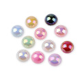 12 AB Colors Half Round Pearl 2mm 3mm 4mm 5mm 6mm 8mm 10mm Imitation ABS Flat Back Pearl For Nail Art Jewelry Accessory