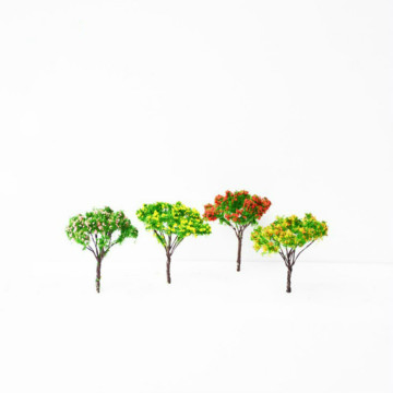 20pcs/lot 6.5cm Iron Wire Ho Scale Model Tree For Architecture Ho Train Layout And Railway Model Building