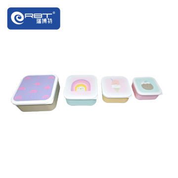 Four Piece Lunch Box Set for Daily Use