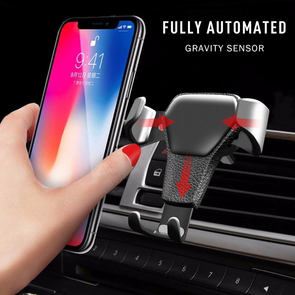 Hot Auto Car Holder Mini Air Vent Mount Gravity Phone Mobile Holder Universal for IPhone X 8 Car Holder Stand