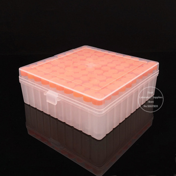 100pieces plastic 1.5ml freezing tube + one piece 100 vents plastic Freezing tube storage box