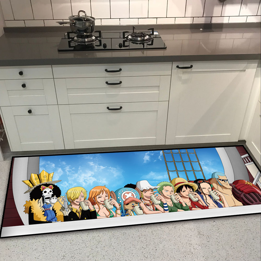 Cartoon One Piece Zoro Floor Rug Long Doormat Carpet Room Home Graden Kitchen Non-slip Door Mat