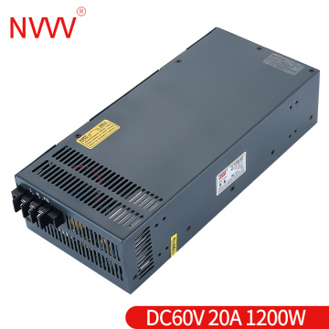 NVVV S-1200w-60v 20A switching power supply AC to DC adapter suitable for RD6006 enough power