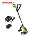 WORKPRO 18V Lithium Cordless Grass Trimmer Lawn Mower Adjustable Handles Garden Power Trimmer 2000mAh Charging Time 1Hour