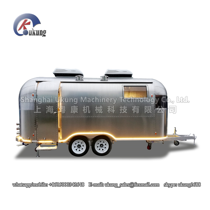 UKUNG brand AST-210 model customized stainless steel street mobile food truck