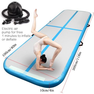 Inflatable Gymnastics AirTrack Tumbling Air Track Floor 5m Trampoline Electric Air Pump for Home Use/Training/Cheerleading/Beach