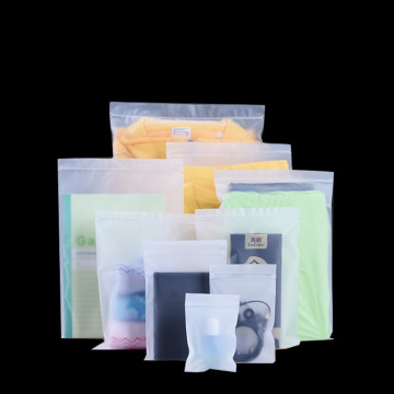 cpe Zipper lock Frosted Cartilage Translucent Bag Packaging Soft Plastic Store Electronic Product Cover Bed Lining Card Clothing