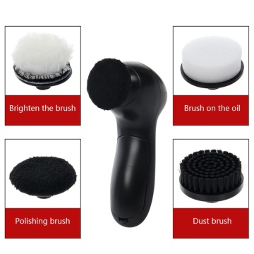 Handheld Automatic Electric Shoe Brush Shine Polisher 5AA Battery Power Supply