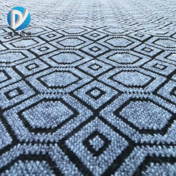 Stylish Black Grey Patterned Jacquard Carpet