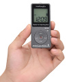 HanRongDa HRD-602 Portable Radio Receiver FM/AM Radio LCD Display Lock Button Pocket Radio with Earphone Sports Pedometer