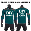 Men Soccer Jerseys Set Goalkeeper Jersey Quick Dry Breathable Football Training wea Kits Sponge Long Sleeves Soccer Wear