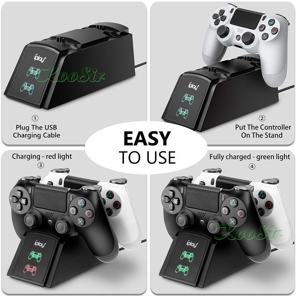 PS4/Slim/Pro Wireless Controller Charging Dock Station PS Play Station 4 Joystick Charger Stand for Sony Playstation 4 Game Base