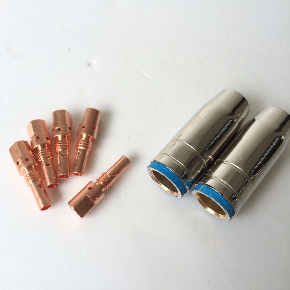 Binzel BW MB25 25AK Nozzle Tip Holder Kit 7 pcs for Mig Mag Welding Torch Consumables mig welder 145.0076 145.0124 145.0042