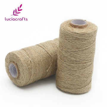 Lucia crafts 1roll/lot Natural Hemp String Rope Jute Twine Cord DIY Floral Craft Scrapbooking Wedding Tags Decor V0505