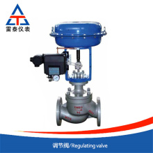 Flow regulating valve to change the medium