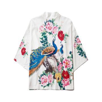 Japanese Traditional Clothing Samurái Style Anime Shirt Yukata Kimono Men Women Cardigan японская одежда Clothes японский стиль