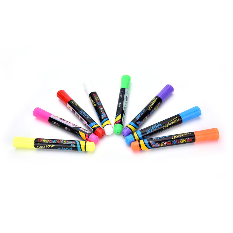 8 Colors white board maker pen white board whiteboard marker liquid chalk erasable glass ceramics maker pen easy erasing