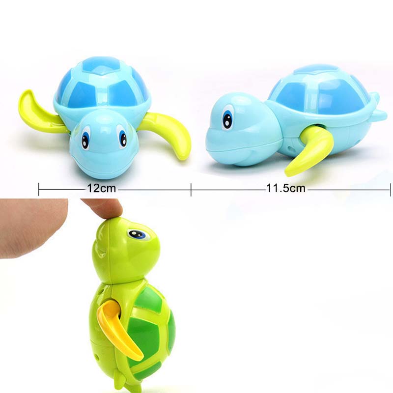 Hot Selling Baby Bath Toy Cute Small Turtle Floating Animal Infant Swim Toys for Swimming Pool Tub Bathtub Beach