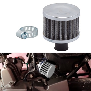 Universal 9mm 12mm Auto Air Filter for Motorcycle Cold Air Intake High Flow Crankcase Vent Cover Mini Breather Filters