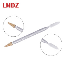 LMDZ Dual Head Brass Head Leather Edge Oil Gluing Dye Pen Applicator Speedy Paint Roller Tool for Leather Craft Tool Double Side