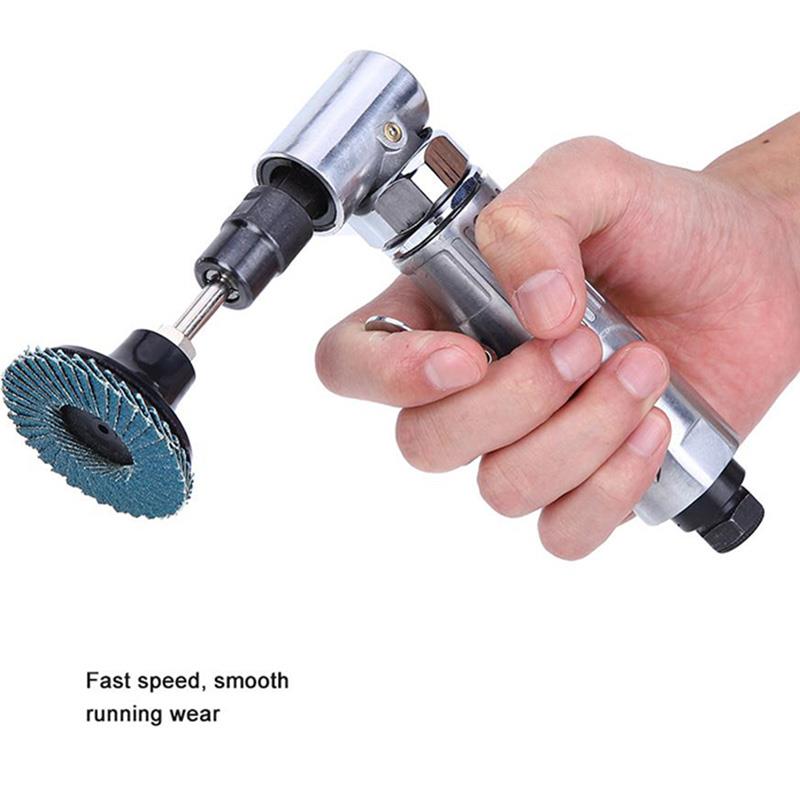 1/4 inch Air Angle Die Grinder 90 Degree Pneumatic Grinding Machine Cut Off Polisher Mill Engraving Tool Set With Spanner Wrench