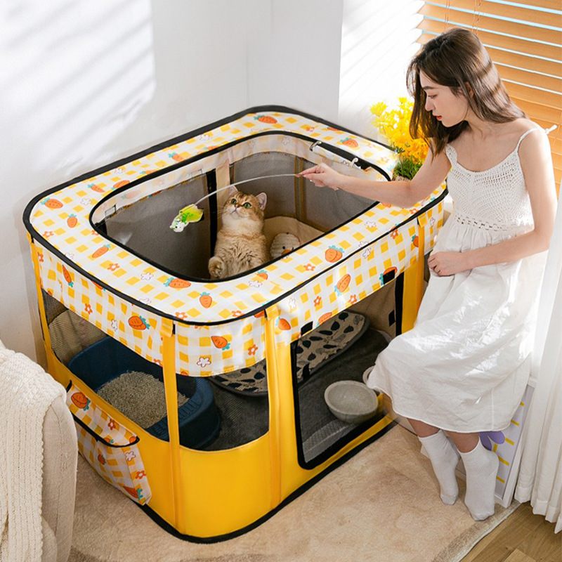 Double Curtain Door Design Pet Houses