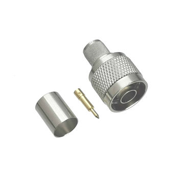 1Pcs Connector N Male Plug Crimp RG8 LMR400 Cable RF Adapter Coaxial High Quanlity