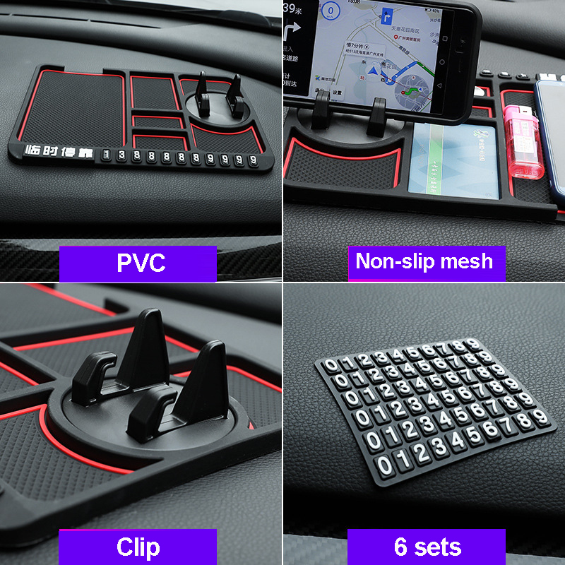 Multifunctional Car Anti-Slip Mat Auto Non Slip Sticky Anti Slide Phone Mount Silicone Dashboard Car Pad Mat Non Slip Sticky