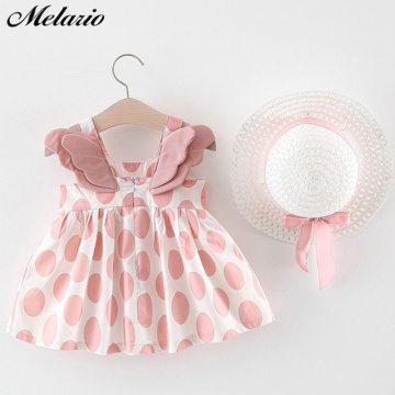 Melario Baby Girls Dress Summer Cute Print Flower Princess Baby Dresses Girl Kids Birthday Dress robe bebe fille