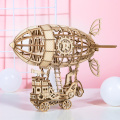 Robotime diy Airship 3d Wooden Puzzle, Brain Teaser, Construction Set for Teens