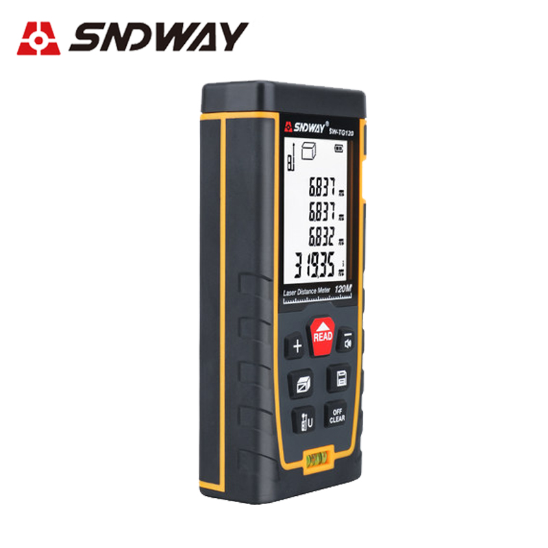 SNDWAY Laser Distance Meter 50m 70m 100m 120m Set Up Front / Rear Benchmark 30 Units Data Storage Double Air Bubble