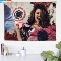 Selena Gomez Tapestry Mandala Wall Hanging Wall Tapestry Psychedelic Farmhouse Decor Dorm Room Wall Carpet Wall Blanket