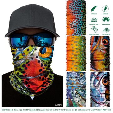 3D Seamless Fishing scarf sports Skull Hiking bandana neck tube Mask scarf bicycle bandana Hunting Mask Camouflage Neck warmer