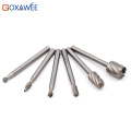 6pcs Dremel Rotary Tools HSS Wood Milling Burrs Cutter Set DREMEL accessories MultiPro Drill's Special seat Rotary Burrs Set