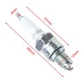 2x Motorcycle C7HSA 4629 Spark Plug Fits Scooter GY6 50cc 150cc High Performance 3 Electrode
