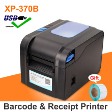 Label Barcode Printer Thermal Receipt Printer Bluetooth Or USB Port With Auto Peeling support adhesive sticker paper Xp-370B