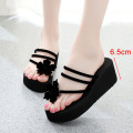 2019 New Summer Women Flip Flops Slippers High Heel Platform Wedge Thick Beach Casual Thong Sandals Shoes Woman Zapatos Mujer