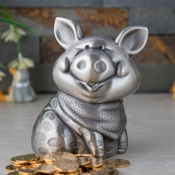 Creative Smiley Pig Piggy Bank, Money Saving Pot, Children Gifts, Zodiac Crafts, Ornaments. Money Box Gift for Children