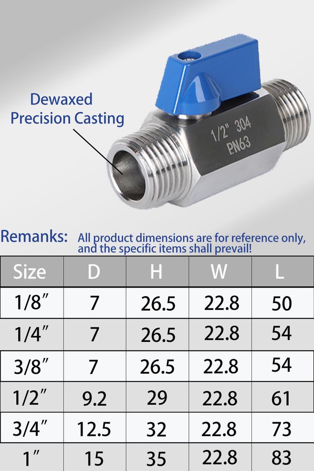 High-Quality Stainless Steel Mini Ball Valve for Fluid Control (12)