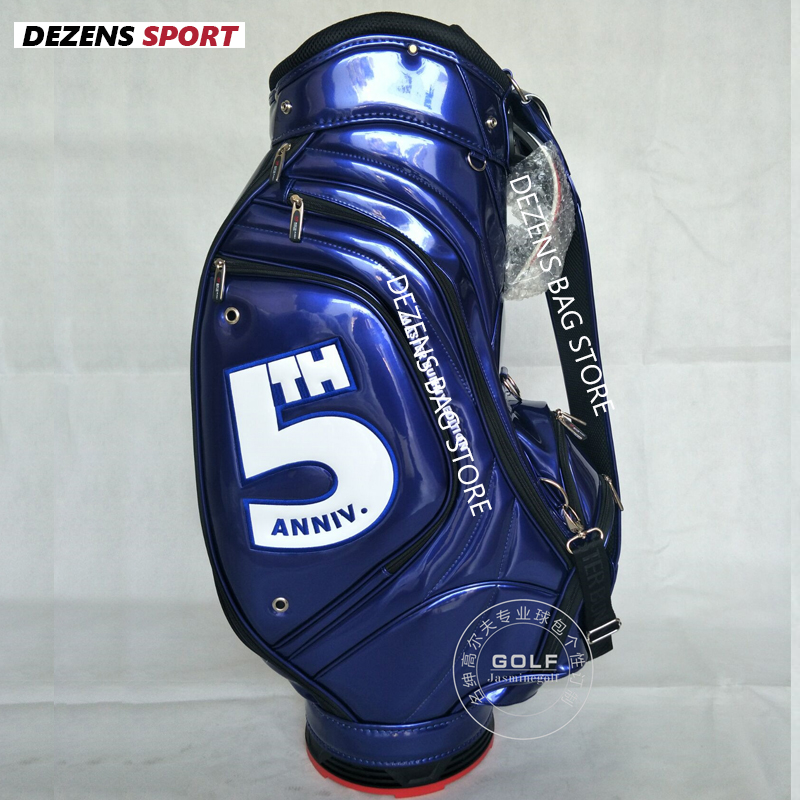 DEZENS NEW Red/Blue waterproof PU Glof Bag Japanese golf standard bag