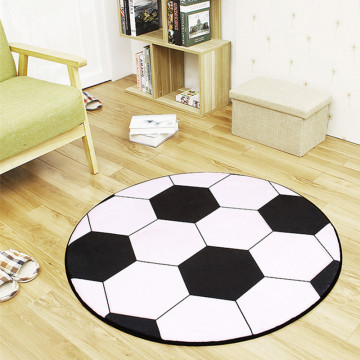 Round Carpet Living Room Computer Chair Pad Office Floor Mat Door Foot Pad Football Basketball Creative Rugs Visual Effects