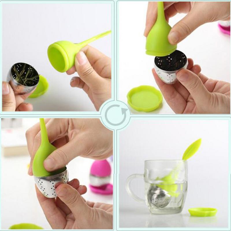 1pc Strawberry Tea Infuser Stainless Steel Tea Ball Leaf Tea Strainer For Beer Making Device Kitchen Tools Herbal Spice Filter