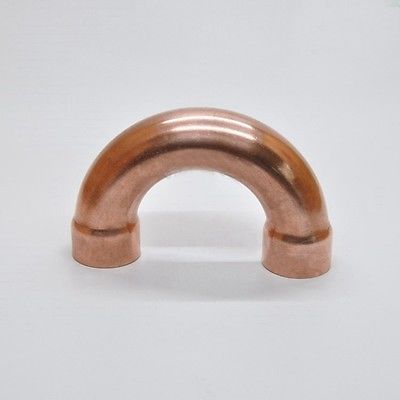 8x0.9x25mm 180 Degree Return Bend Copper End Feed Plumbing Pipe Fitting for gas water oil